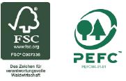 FSC- oder PEFC-Siegel